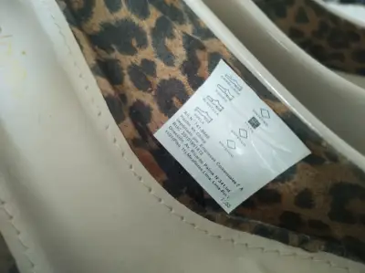 Zapatos de tacón beige con lazo Marie Claire T.37 - miniatura 5