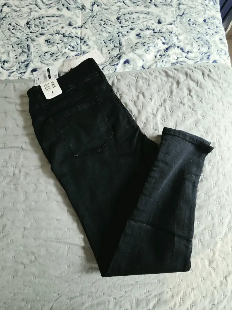 Jeans negros de mujer talla 46 ,jeans azules 2xl - 1
