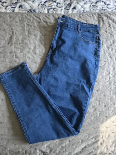 Jeans negros de mujer talla 46 ,jeans azules 2xl - miniatura 4