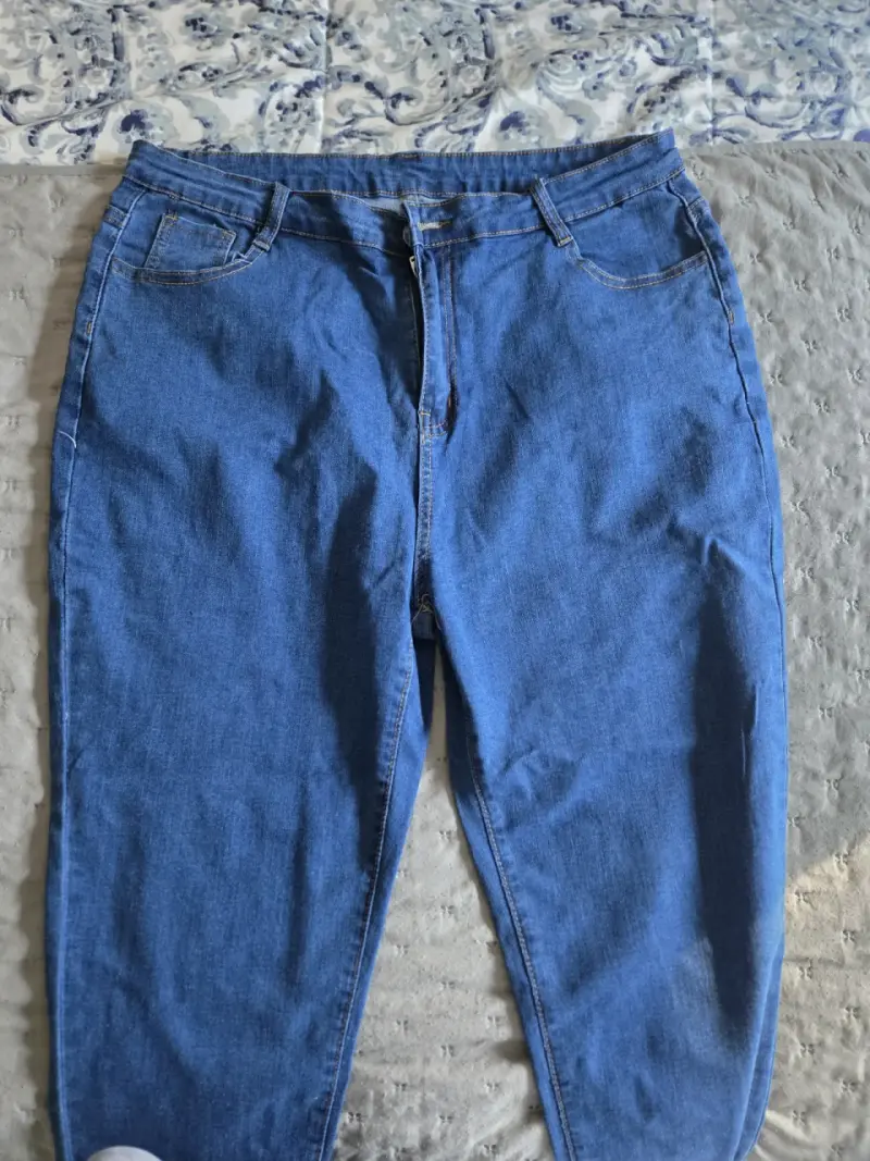 Jeans negros de mujer talla 46 ,jeans azules 2xl - 5