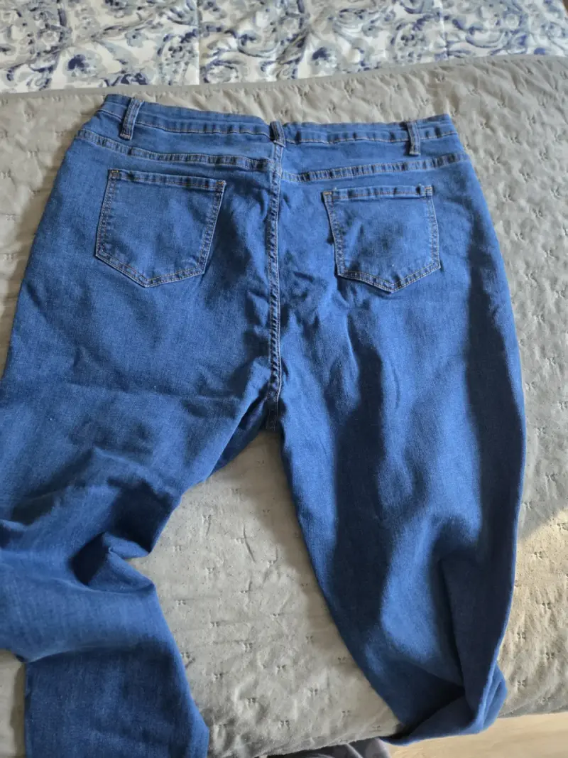 Jeans negros de mujer talla 46 ,jeans azules 2xl - 6