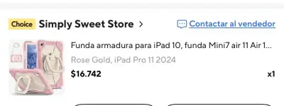 Funda armadura para iPad Pro 11 2024 - miniatura 1