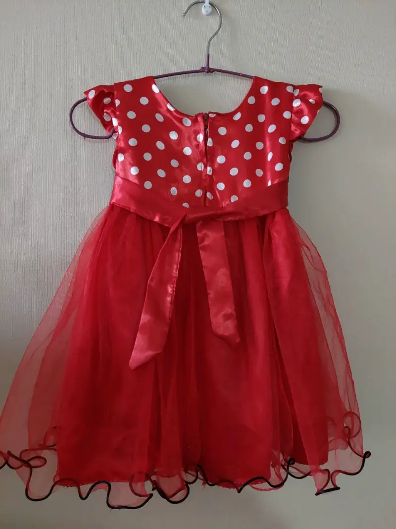 Vestido infantil Minnie Mouse rojo - 2