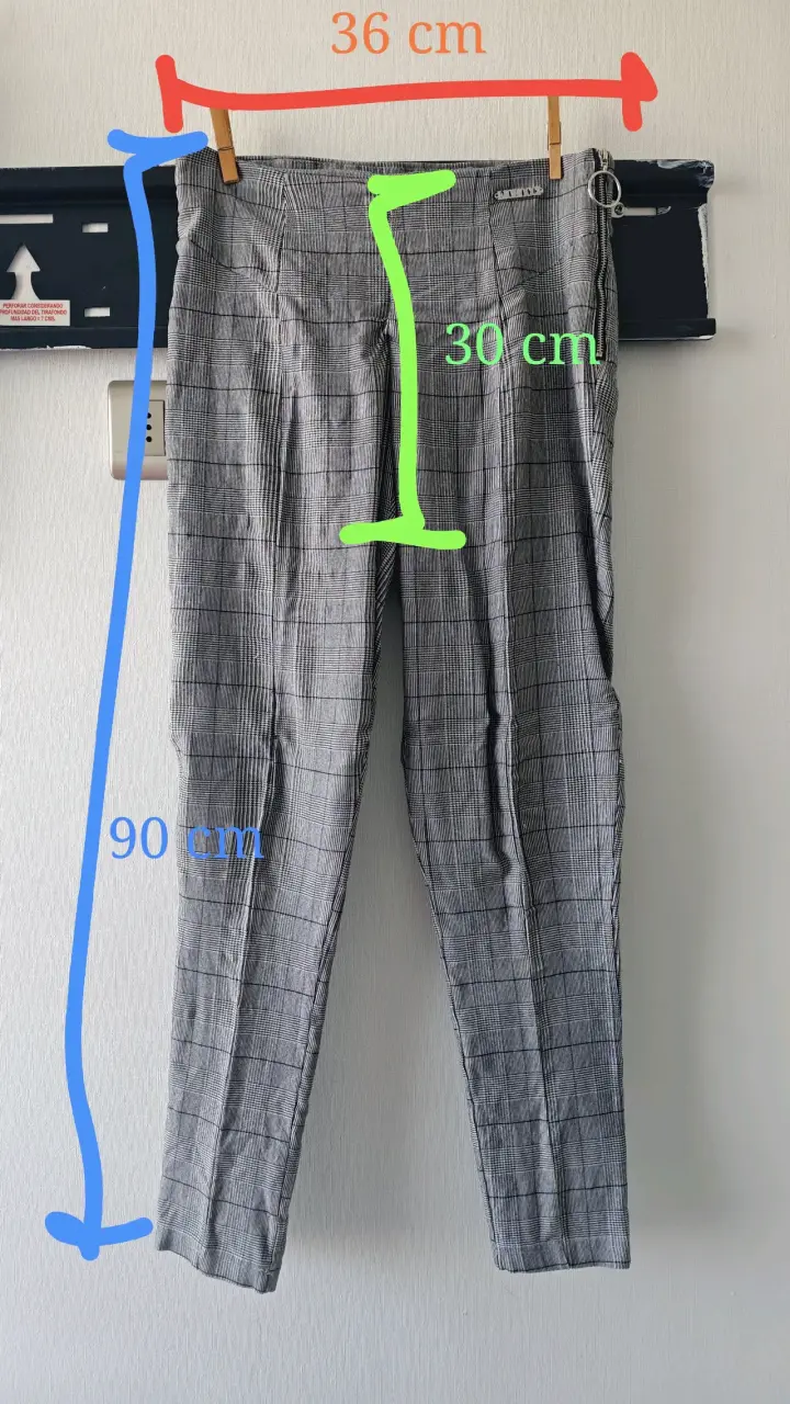 Pantalones de cuadros gris FIORUCCI talla M - 1