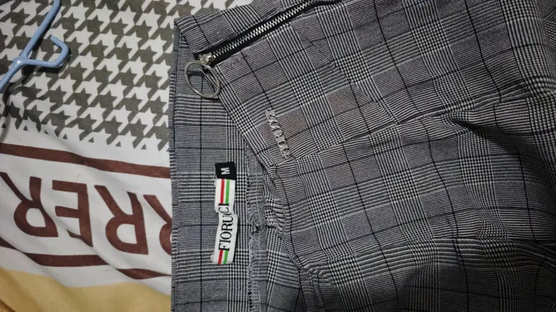 Pantalones de cuadros gris FIORUCCI talla M - 2