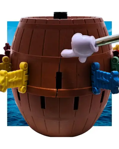 Juego de mesa Pirata Barril saltarin / pop up pira - miniatura 3