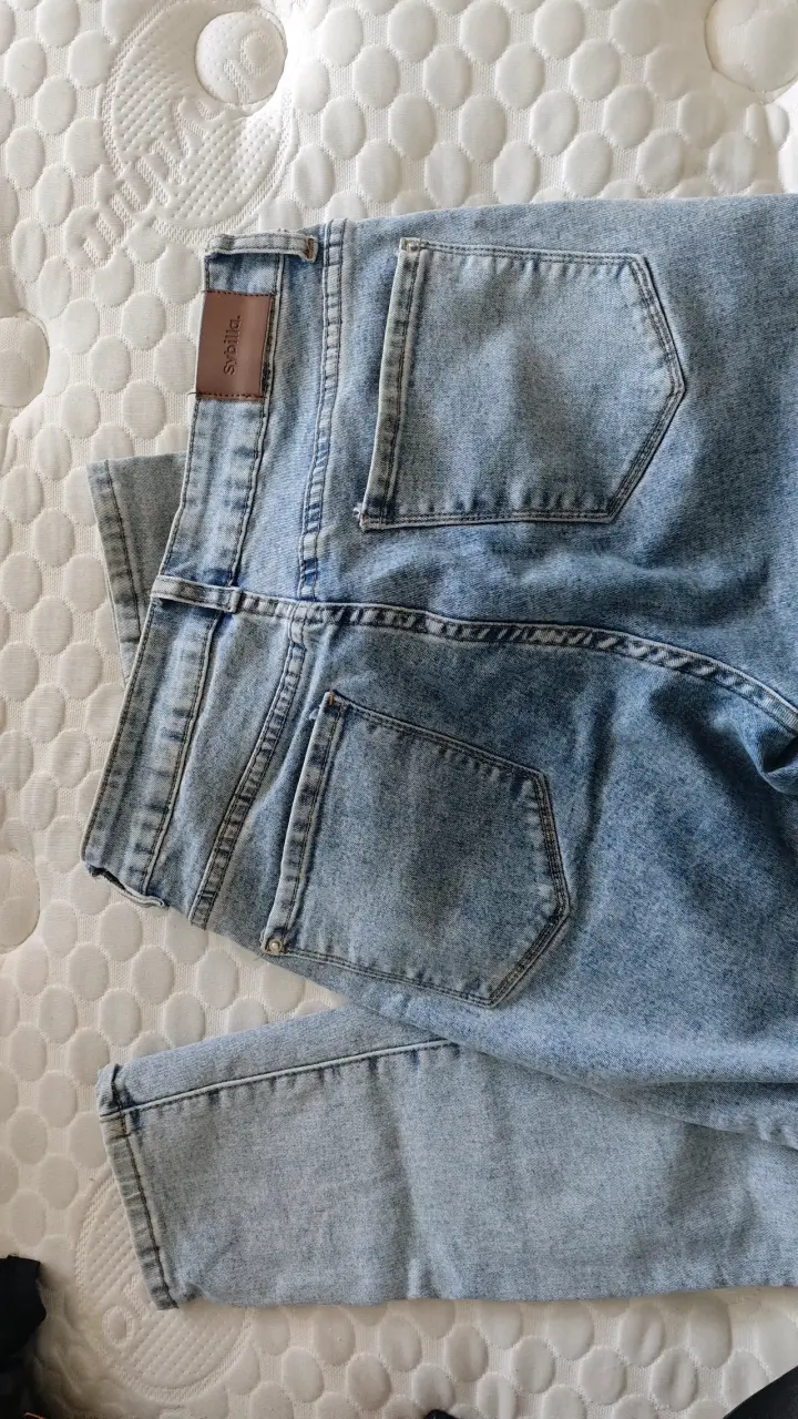 Jeans SYBILLA azul claro mujer TALLA 38 - 4