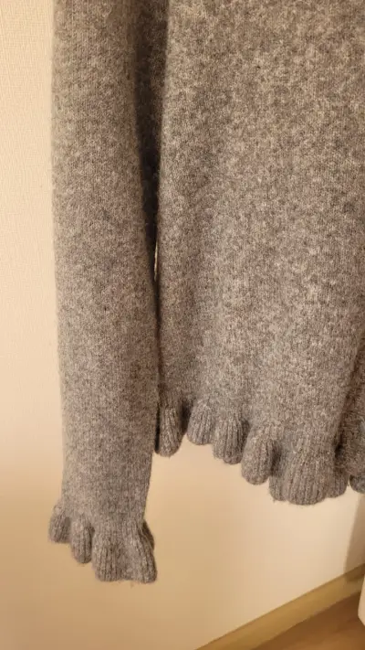 Chaleco  Zara con volantes CELESTE Y GRIS T/M - miniatura 6