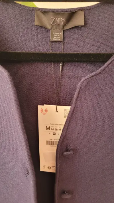 Suéter azul marnino  Zara talla M - miniatura 4