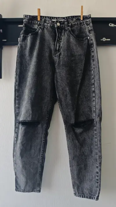 Jeans negros SYBILLA mujer talla 38 - miniatura 1