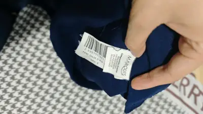 Pantalones MARQUIS azul marino de vestir talla S - miniatura 6