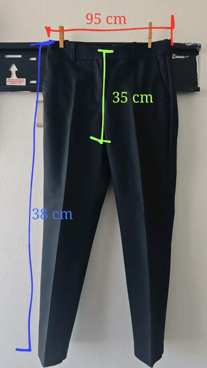 Pantalones de vestir negros mujer H&M TALLA 38 - 2