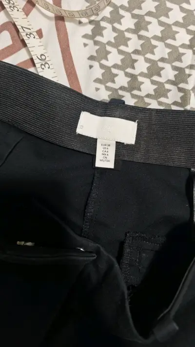 Pantalones de vestir negros mujer H&M TALLA 38 - miniatura 3