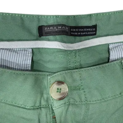 Bermudas verdes para hombre casuales - miniatura 3