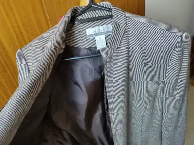 Blazer gris Le Suit Petite elegante TALLA. M - miniatura 5