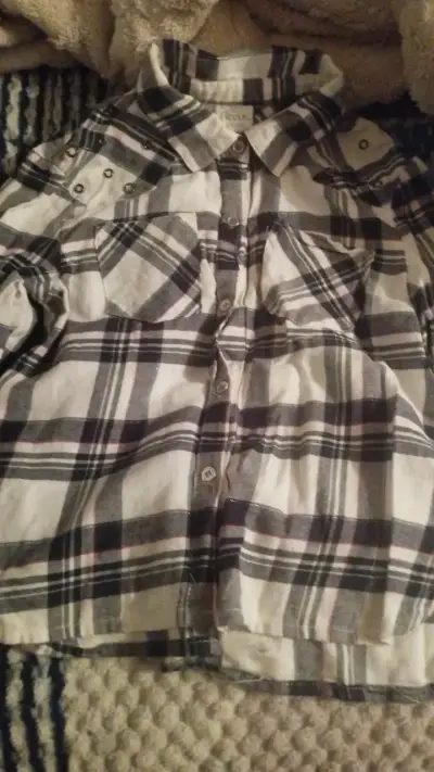 Camisa a cuadros Focus con tachas - miniatura 1