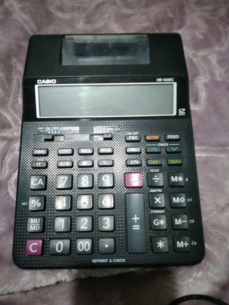 Calculadora Casio HR-100RC con impresora - 1