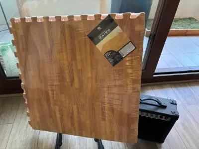 Lote de 16 alfombras puzzle EVA imitación madera - miniatura 2
