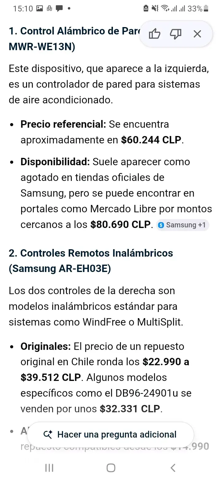 Controles remotos Samsung para aire acondicionado - 4
