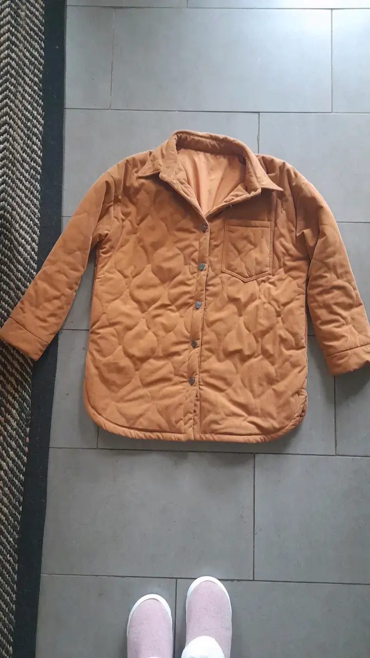 Chaqueta acolchada marrón para invierno - 2