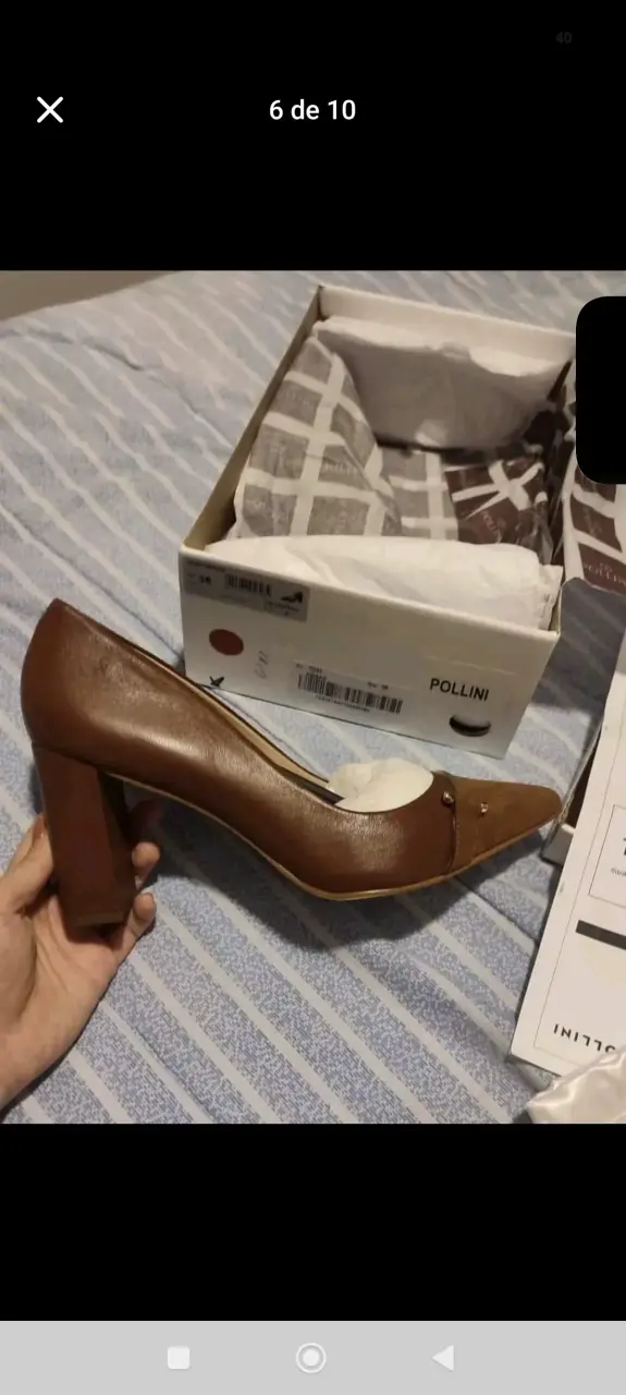 Zapatos de tacón Pollini marrones NUEVOS - 1