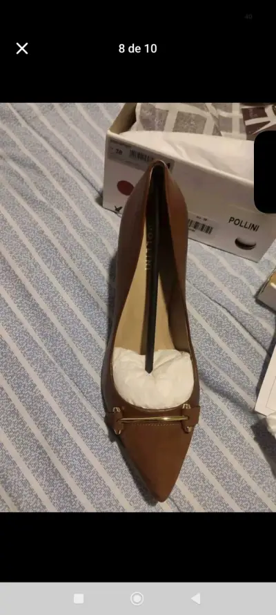 Zapatos de tacón Pollini marrones NUEVOS - miniatura 2