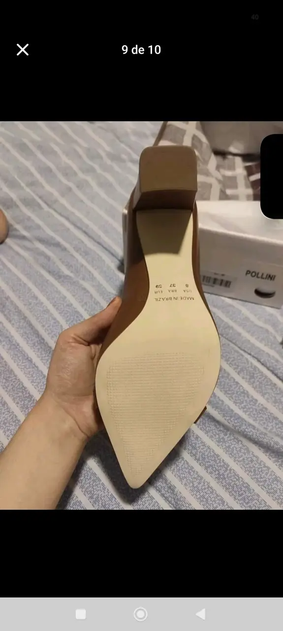Zapatos de tacón Pollini marrones NUEVOS - 3