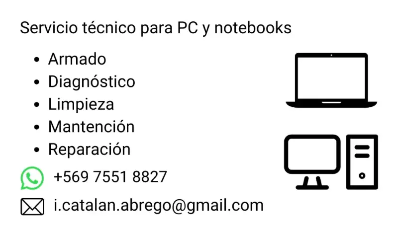 Servicio técnico para PC y notebooks