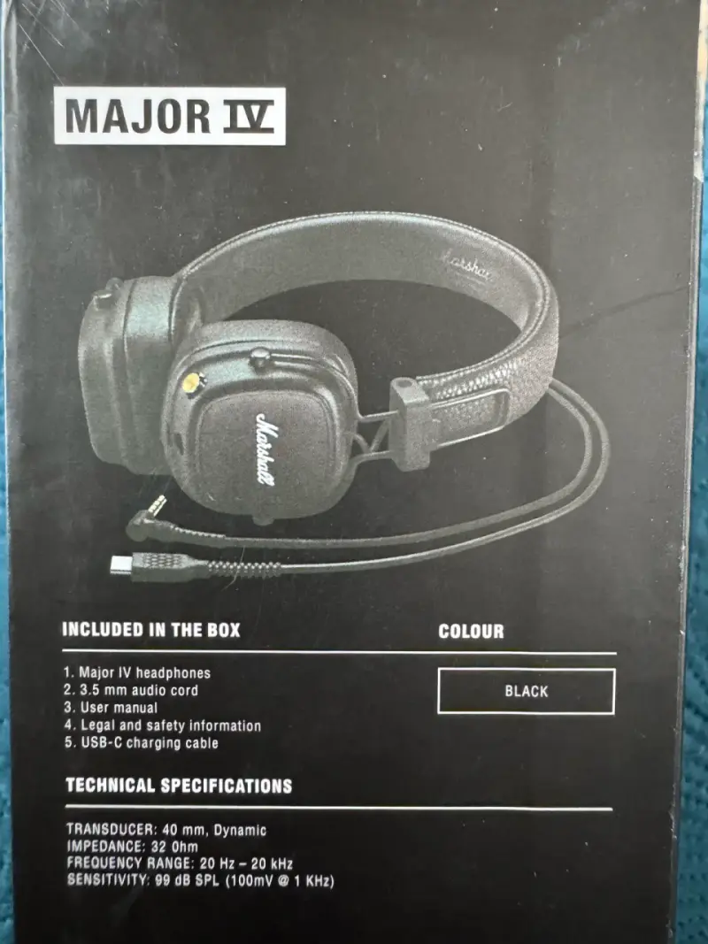 Audífonos Marshall Major IV (NUEVOS) - 4