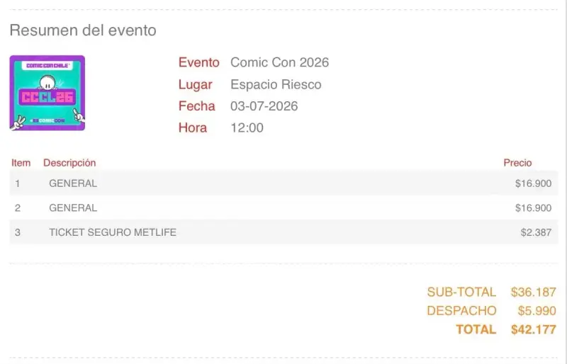 VENDO 2 ENTRADAS PARA COMIC CON - 2