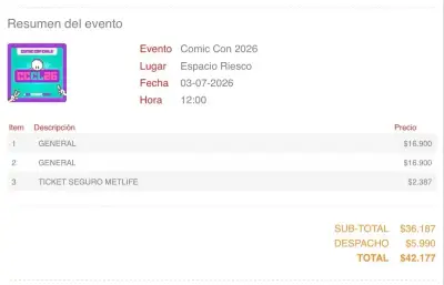 VENDO 2 ENTRADAS PARA COMIC CON - miniatura 2