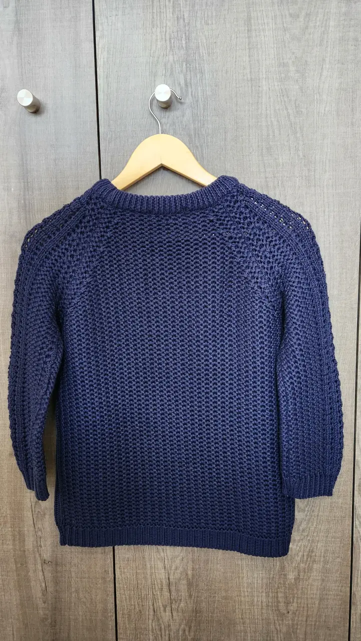 Chaleco de punto azul marino Zara - 2