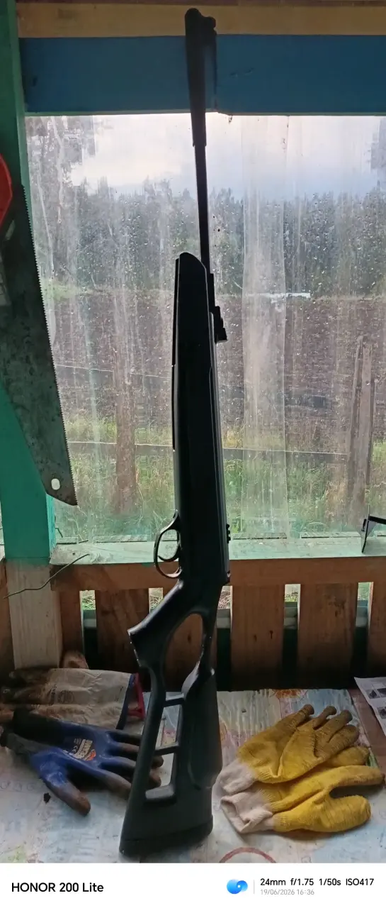 Rifle de aire comprimido negro - 1