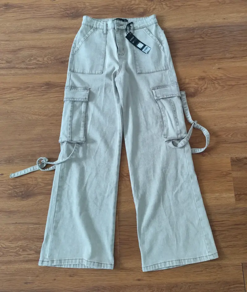 Jeans cargo gris Sioux - 1