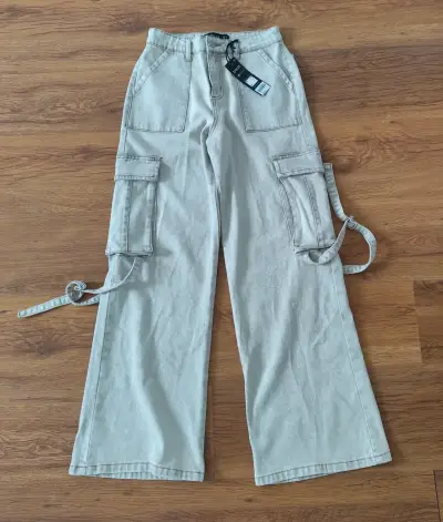 Jeans cargo gris Sioux - miniatura 1