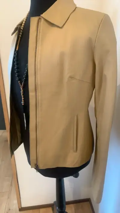 Chaqueta de cuero camel Saville Row - miniatura 2