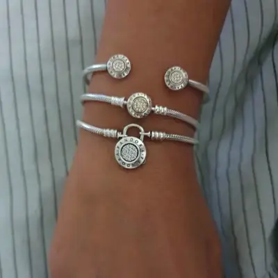 Pulsera Pandora candado de plata - miniatura 2