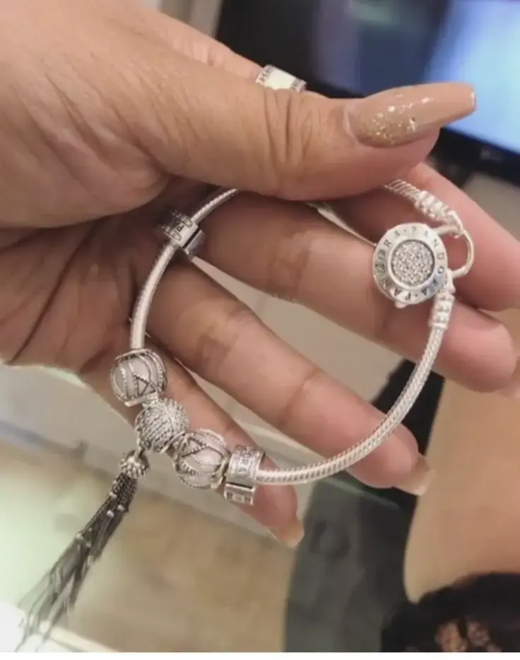 Pulsera Pandora candado de plata - 3