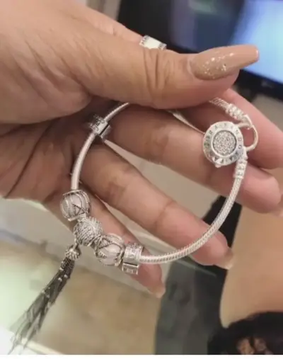 Pulsera Pandora candado de plata - miniatura 3