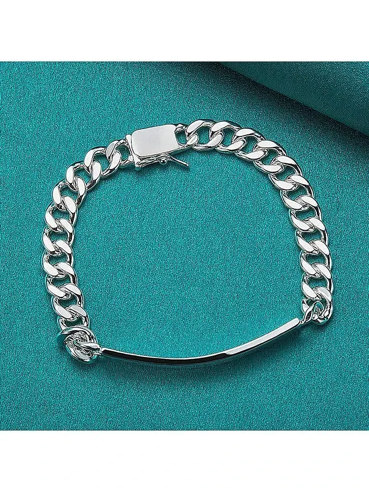 Pulsera de plata 925 con diseño elegante - 3