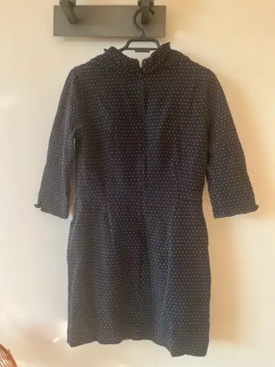 Vestido Laura Ashley con cuello alto y puntos - miniatura 4