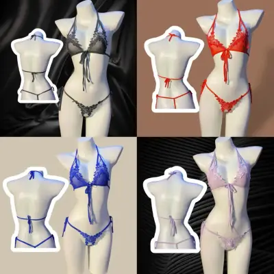 Conjunto de bikini encaje en varios colores - miniatura 1
