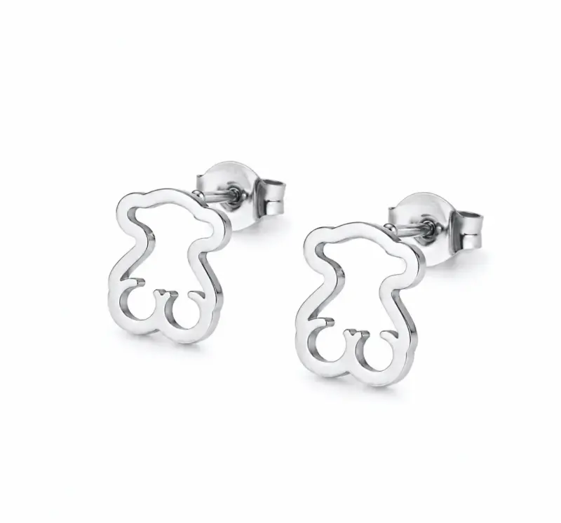 Aros TOUS de acero inoxidable diseño oso - 2