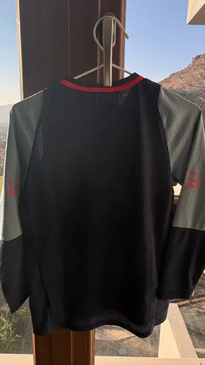 Polera deportiva Fox Defend azul y gris - miniatura 2
