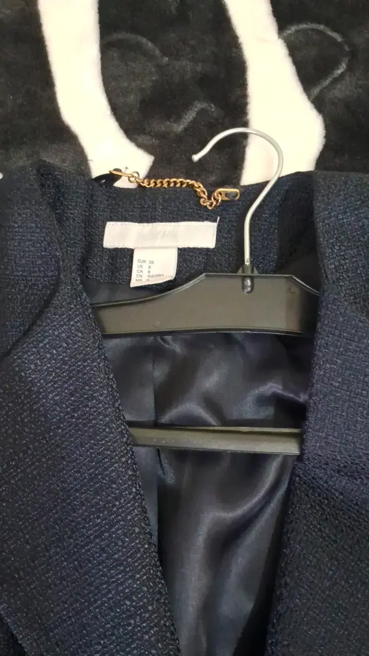 Blazer azul marino  elegante para mujer - 2