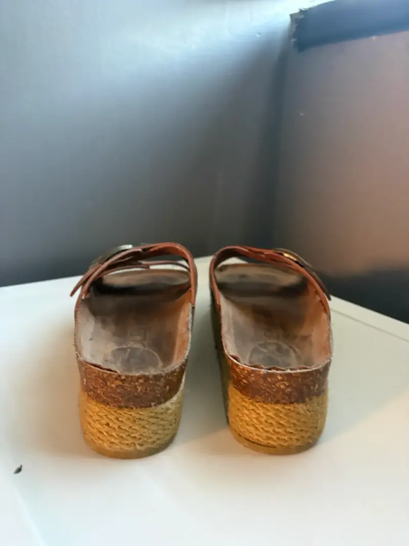Sandalias plataforma marrón Polem Girl - 3