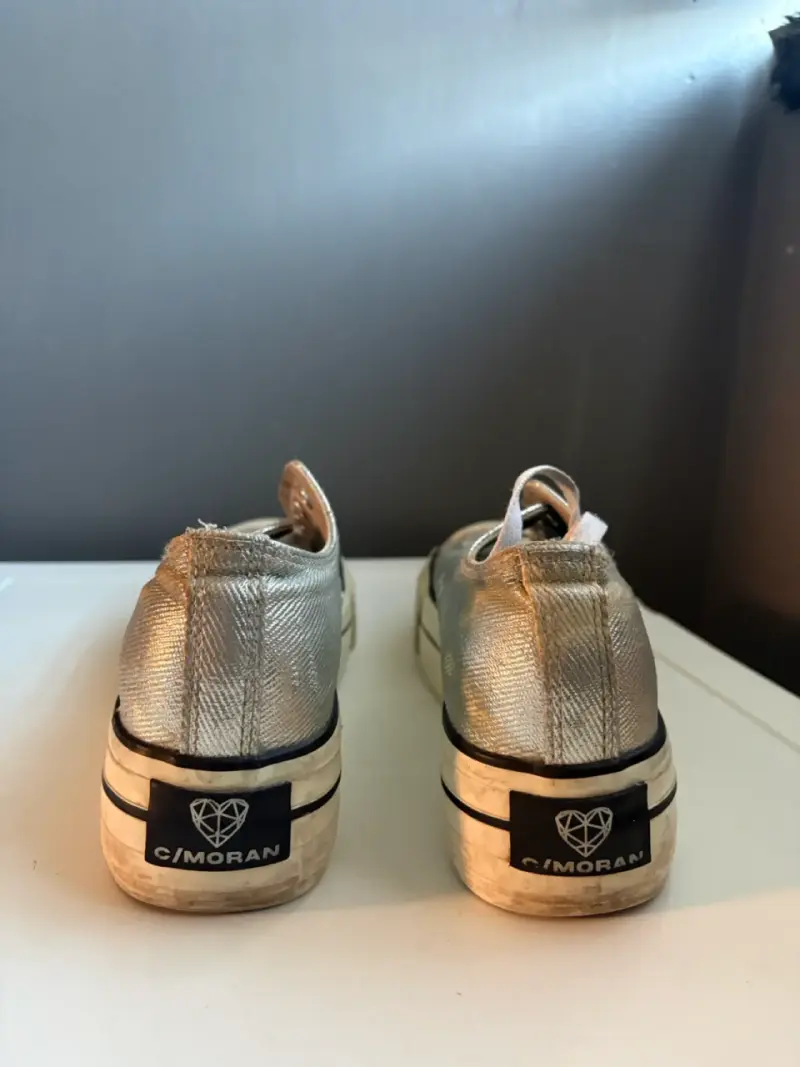 Zapatillas  C/MORAN plateadas con plataforma - 4