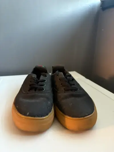 Zapatillas Bammers negras casuales con suela - miniatura 2