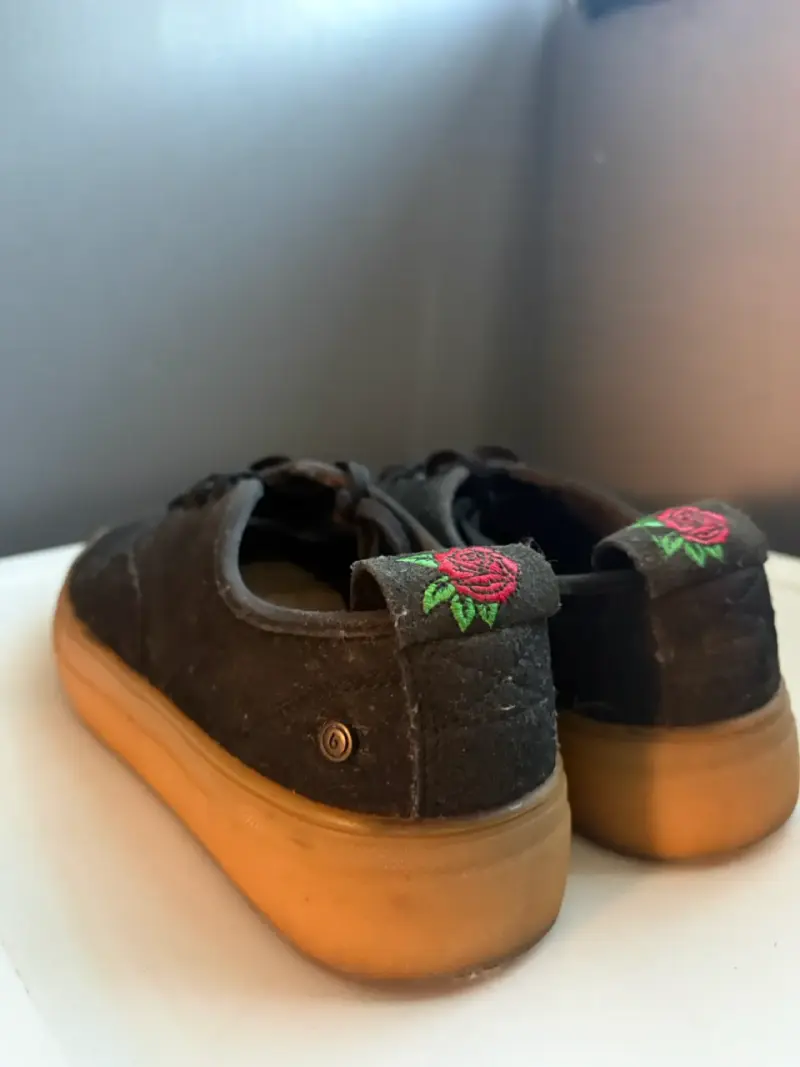 Zapatillas Bammers negras casuales con suela - 4