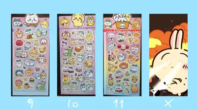 Laminas de stickers chiikawa - miniatura 3